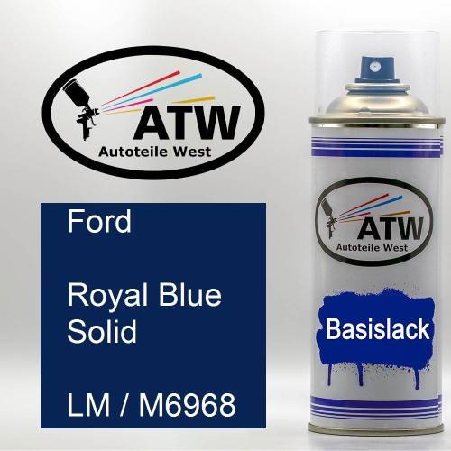 Ford, Royal Blue Solid, LM / M6968: 400ml Sprühdose, von ATW Autoteile West.